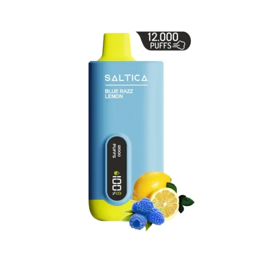 Saltica 12000 Puff dijital ekran Ekranlı Blue Razz Lemon